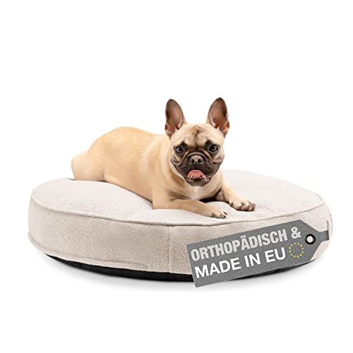 FREUDENTIER® orthopädisches Hundebett rund, flauschig & waschbar, Memory Foam, Made in...