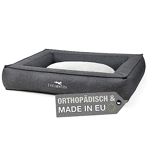 FREUDENTIER® Hundebett Orthopädisch, M - XXL | Waschbar & Pflegeleicht | Premium...