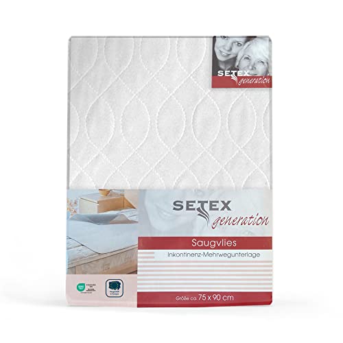 SETEX Wasserdichte Saugvlies Matratzenauflage, 75 x 90 cm, zum Schutz der Matratze,...