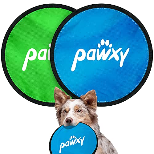pawxy 2X Frisbee Hund aus Nylon ● Hunde Frisbee für große & kleine Hunde ● Dog...
