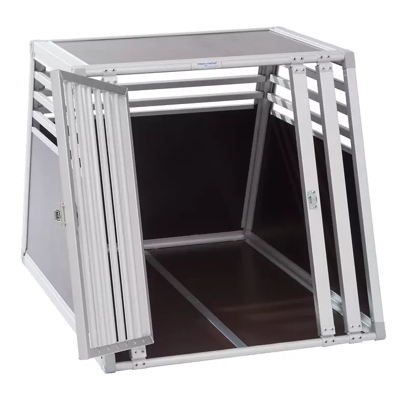 Alustar Einzelbox Kleinmetall Hundebox Aluminium sicher