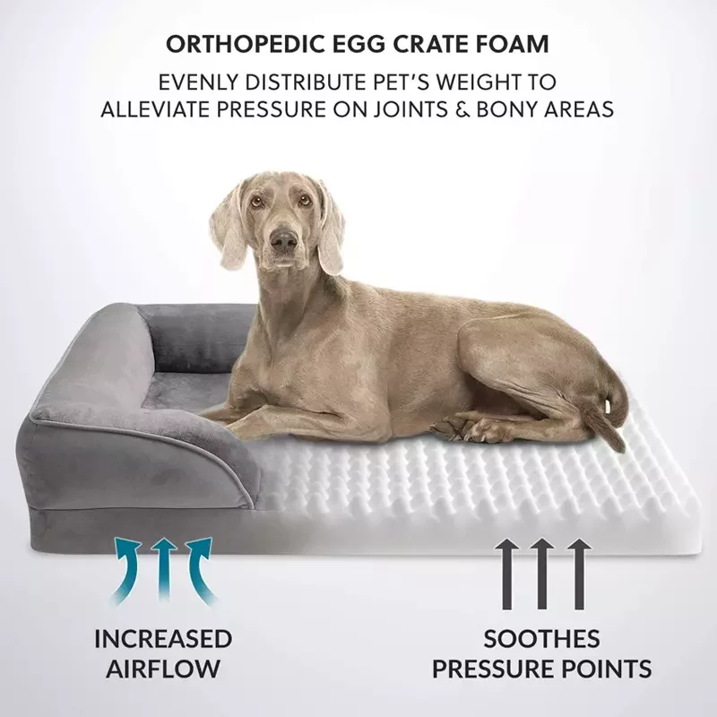 Orthopädisches Hundekörbchen ergonomisch Bedsure Matratze