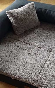 orthopädisches Hundebett mit flauschigem überzug