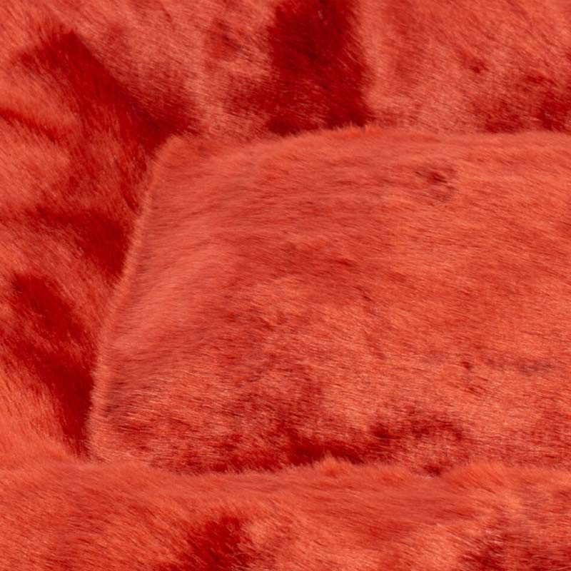 Hundekissen Plüsch rot