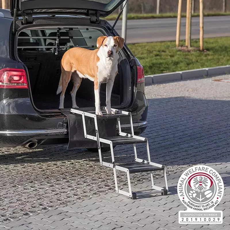 Trixie faltbare-Aluminiumtreppe 3-stufig gelenkschonend alte Hunde